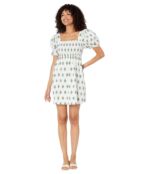 Платье MOON RIVER, Square Neck Mini Dress 9784444 | White Multi фото 4