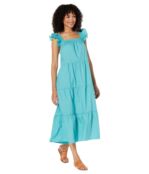 Платье MOON RIVER, Square Neck Tiered Dress 9784454 | Light Blue фото 1