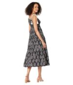 Платье MOON RIVER, Printed Woven Dress with Strap Tie Detail 9784449 | Black Multi фото 2