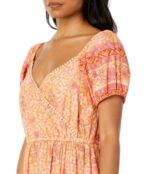 Платье Lucky Brand, Printed Midi Dress 9784539 | Peach Multi фото 3