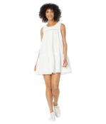 Платье Lucky Brand, Embroidered Tiered Mini Dress 9784541 | White фото 4