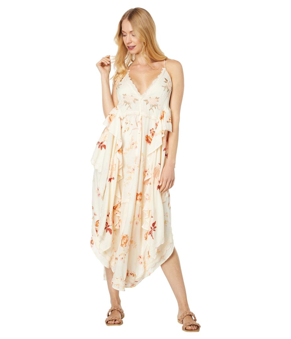 Платье Free People, Audrey Printed Maxi Dress 9785273 | Copper Rose Combo фото 1