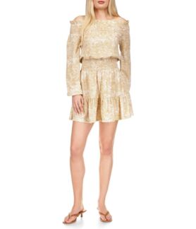 Платье MICHAEL Michael Kors, Crinkle Off-the-Shoulder Mini Dress