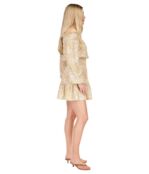 Платье MICHAEL Michael Kors, Crinkle Off-the-Shoulder Mini Dress 9788845 | Khaki фото 4