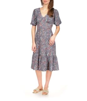 Платье MICHAEL Michael Kors, Print Tie Back Midi Dress