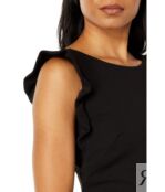 Платье Calvin Klein, Ruffle Sleeve Dress 9789042 | Black фото 3