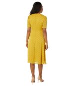 Платье London Times, Fit-and-Flare Draped Neck Midi Dress 9791167 | Topaz фото 2