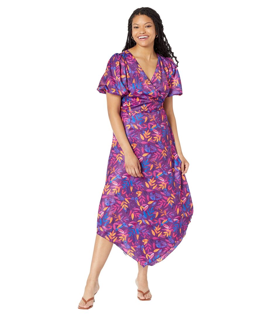 Платье LITTLE MISTRESS, Viola Dress 9792977 | Purple Leaf Print фото 1