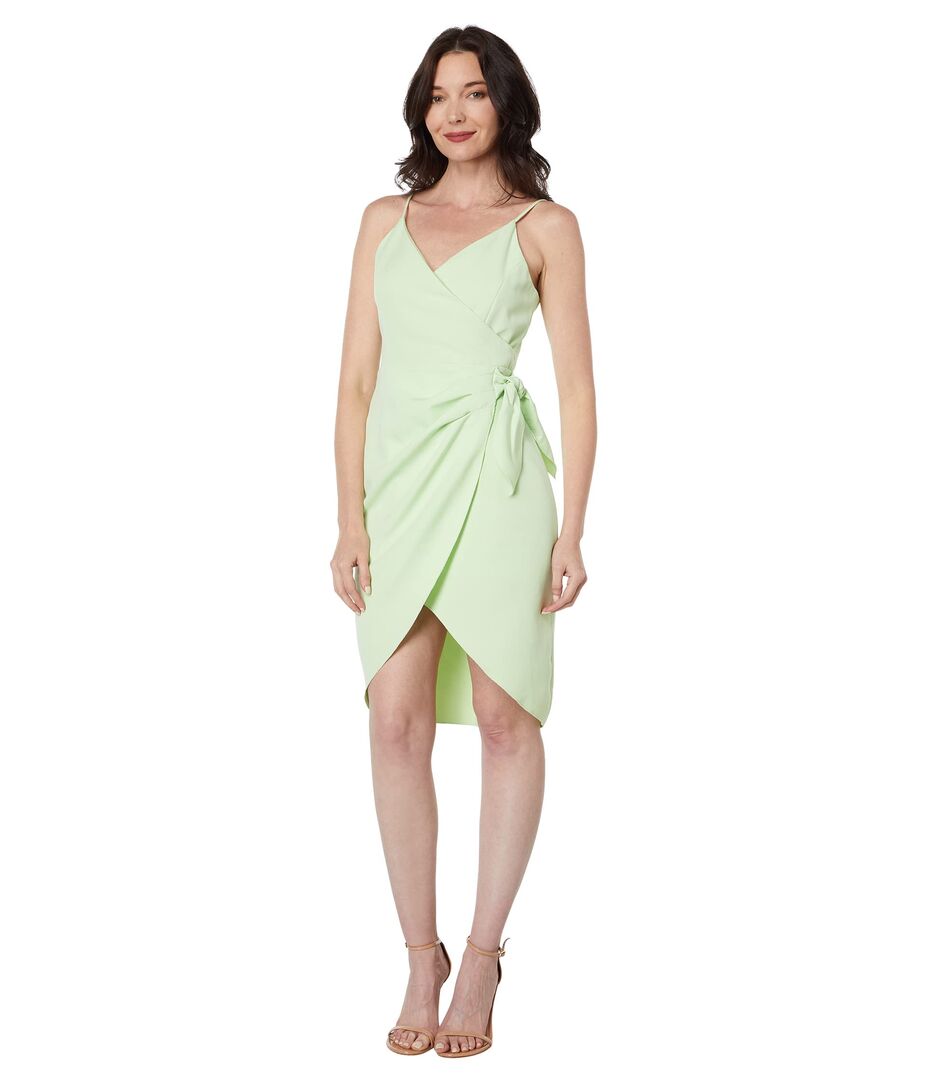 Платье BCBGeneration, V-Neck Wrap Dress GT02D26 9802568 | Green Pea (Gleam) фото 1