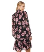 Платье CeCe, Tiered Long Sleeve Printed Dress 9802834 | Rich Black фото 2