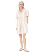 Платье Maggy London, Striped Babydoll Dress 9803042 | Ivory/Pink фото 1