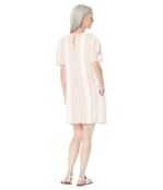 Платье Maggy London, Striped Babydoll Dress 9803042 | Ivory/Pink фото 2