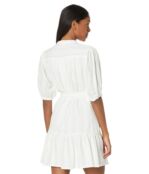 Платье Maggy London, Petite Cotton Mini Fit-and-Flare 9803053 | Ivory фото 2