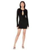 Платье Michael Lauren, Mullins Long Sleeve Dress w/ Center Front Cutout 9803721 | Black фото 4