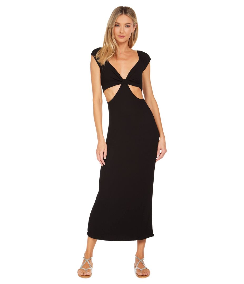 Платье Michael Lauren, Colvin Long Cutout Dress w/ Side Slit 9803725 | Black фото 1