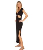 Платье Michael Lauren, Colvin Long Cutout Dress w/ Side Slit 9803725 | Black фото 3