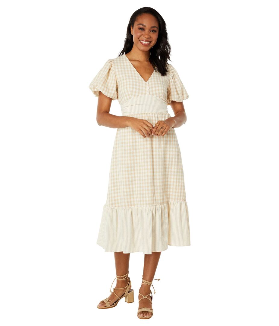 Платье Lost + Wander, Island Picnic Midi Dress 9805034 | Almond White фото 1