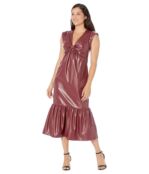 Платье Donna Morgan, Bodice Twist Midi Dress 9805074 | Burgundy фото 1