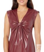 Платье Donna Morgan, Bodice Twist Midi Dress 9805074 | Burgundy фото 3