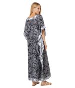 Платье H Halston, Caftan Dress 9806230 | Dotted Leaf Black фото 2