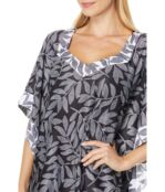 Платье H Halston, Caftan Dress 9806230 | Dotted Leaf Black фото 3