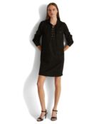 Платье LAUREN Ralph Lauren, Lace-Up Twill Dress 9806955 | Polo Black фото 1