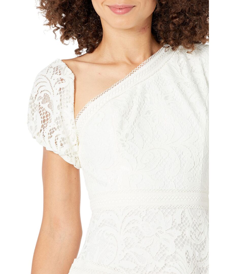 BCBGMAXAZRIA Scalloped Lace Dress