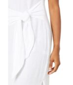 Платье 1.STATE, Drop Shoulder Tie Front Midi Dress 9809902 | Ultra White фото 3