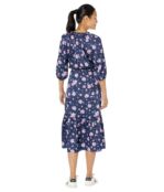 Платье Draper James, Martina Popover Dress in Zinnia 9810039 | Nassau Navy Multi фото 2