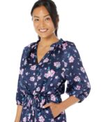 Платье Draper James, Martina Popover Dress in Zinnia 9810039 | Nassau Navy Multi фото 3