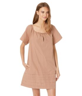 Платье Madewell, Poplin Flutter-Sleeve Pintuck Mini Dress