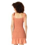 Платье bella dahl, Smocked Tie Shoulder Mini Dress 9817685 | Summer Peach фото 2