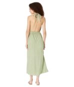 Платье bella dahl, Smocked Waist Halter Midi Dress 9819891 | Sage Green фото 2