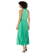 Платье Maggy London, Halter Midi Dress with Pleated Skirt 9822599 | Winter Green фото 2