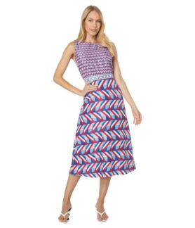 Платье Maggy London, Mixed Placement Print Midi