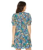 Платье Donna Morgan, Printed Mini Dress 9822609 | Navy/Yellow фото 2