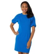 Платье Donna Morgan, Puff Sleeve Mini Dress 9822612 | Princess Blue фото 1