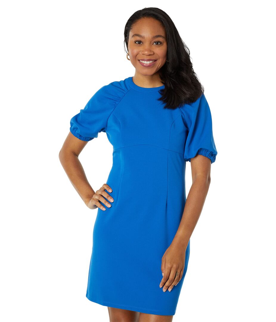 Платье Donna Morgan, Puff Sleeve Mini Dress 9822612 | Princess Blue фото 1