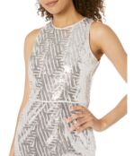 Платье Maggy London, Sequin Midi Sheath 9822630 | Silver фото 3