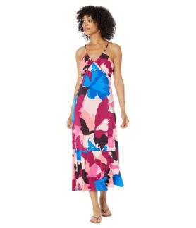 Платье Donna Morgan, Printed Halter Midi Dress