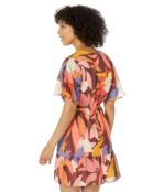 Платье Donna Morgan, Floral Mini Dress 9822642 | Deep Wine/Mineral Yellow фото 2