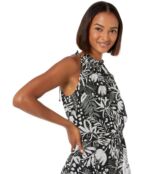 Платье MILLY, Gwin Painted Tiger Lily Dress 9824152 | Black/White фото 3