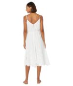 Платье MILLY, Becca 3-D Cotton Embroidered Dress 9824167 | White фото 2