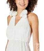 Платье MILLY, Evie Pleated Dress 9824170 | White фото 3