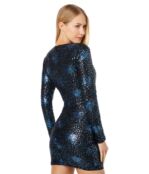 Платье Bardot, Sequin Wrap Mini Dress 9825633 | Bijou Blue фото 2