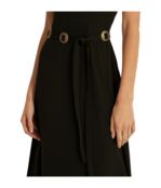 Платье LAUREN Ralph Lauren, Belted Jersey Cap-Sleeve Dress 9825911 | Polo Black фото 3