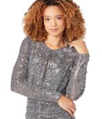 Платье Bardot, Onyx Mini Sequin Dress 9826098 | Gunmetal фото 3