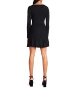 Платье Betsey Johnson, Pleated Metallic Mini Sweaterdress 9827606 | Black фото 2