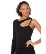 Платье MOON RIVER, Cutout Fitted Midi Sweaterdress 9828610 | Black фото 3