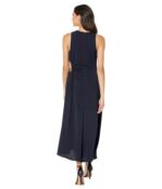 Платье MOON RIVER, Side Ruched Cutout Midi Dress 9828612 | Navy фото 2